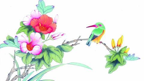 工笔花鸟画图片2