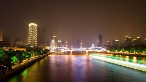 珠江夜景图片