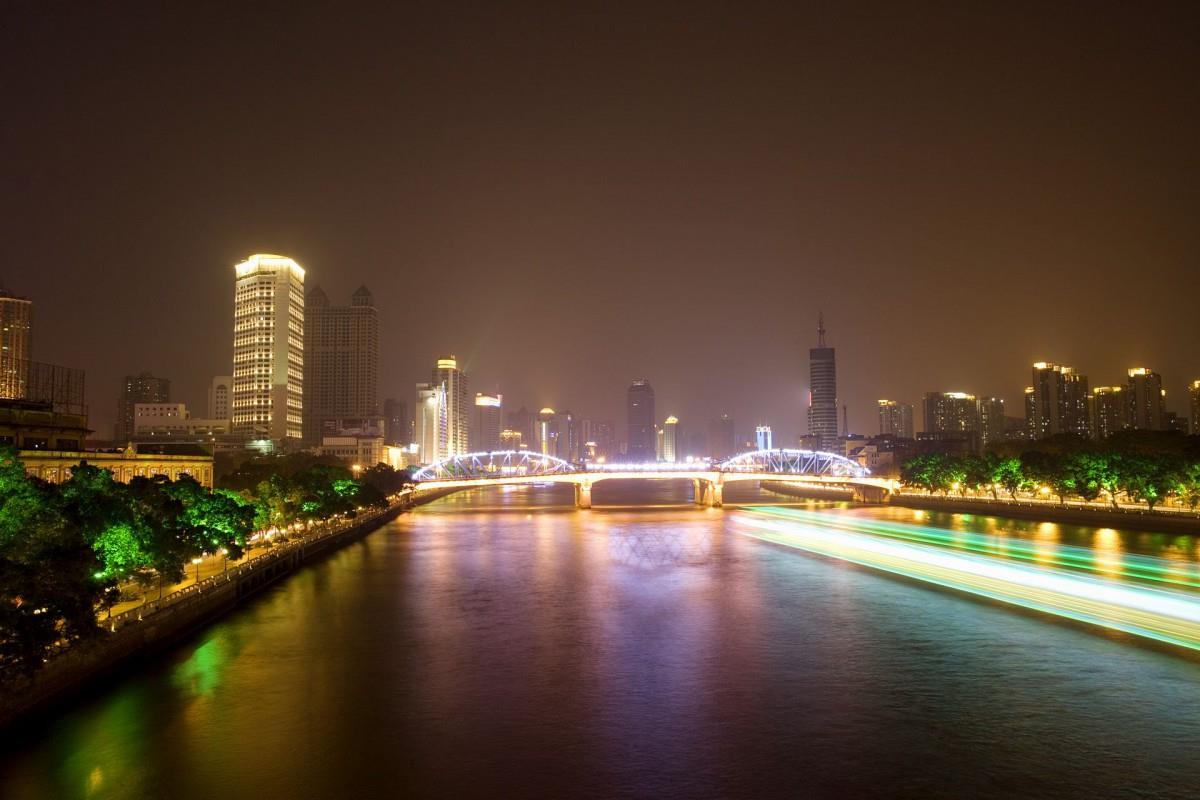 珠江夜景图片