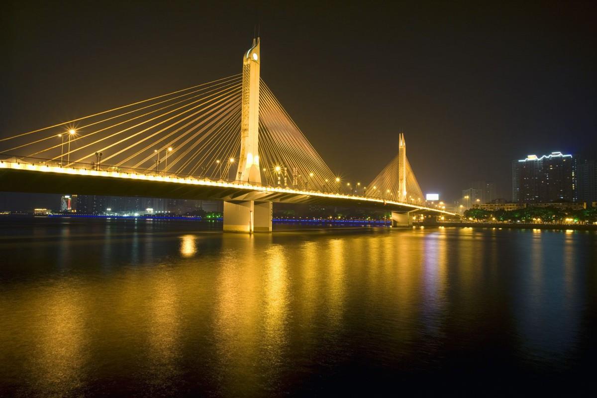 珠江夜景图片