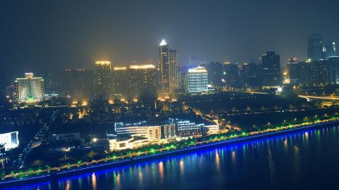 珠江夜景图片