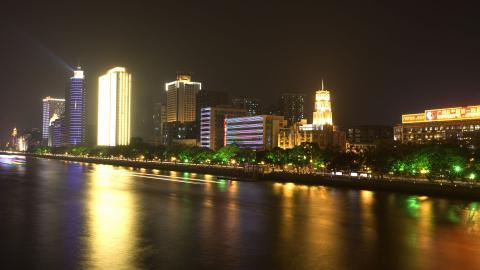 珠江夜景图片