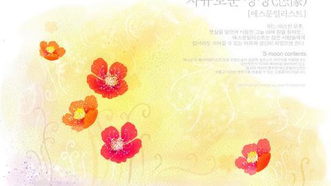 韩国手绘花朵图片大全