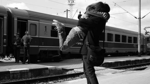 浪漫情侣背影图片大全