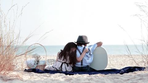 浪漫情侣背影图片大全