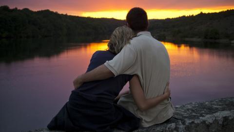 浪漫情侣背影图片大全