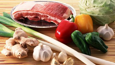 新鲜绿色健康蔬菜图片