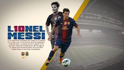梅西足球电脑图片