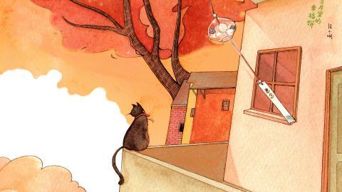 三月里的幸福饼插画图片大全