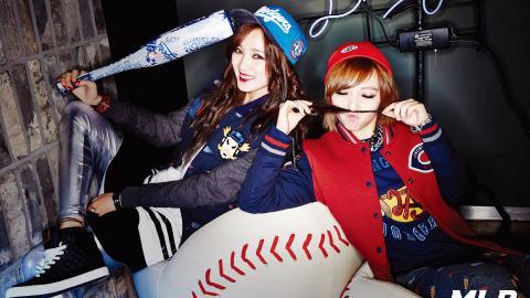 Miss A代言MLB休闲服图片