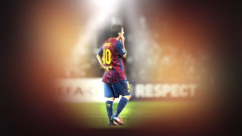 梅西足球电脑图片