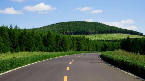 乌兰布统公路风光图片大全