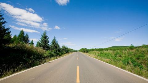 乌兰布统公路风光图片大全