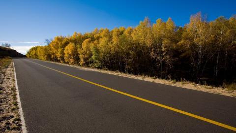 乌兰布统公路风光图片大全