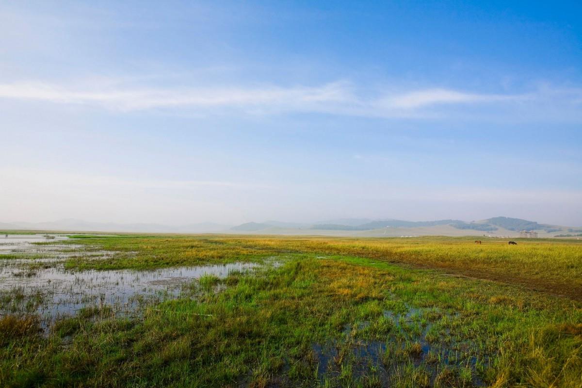 乌兰布统美丽湖泊图片大全