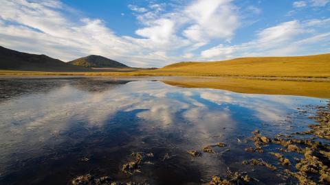 乌兰布统美丽湖泊图片大全