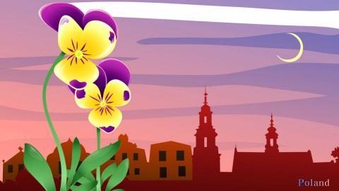 各国国花手绘图片