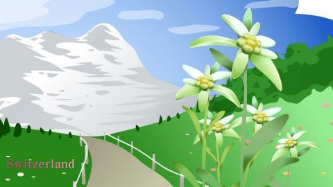 各国国花手绘图片