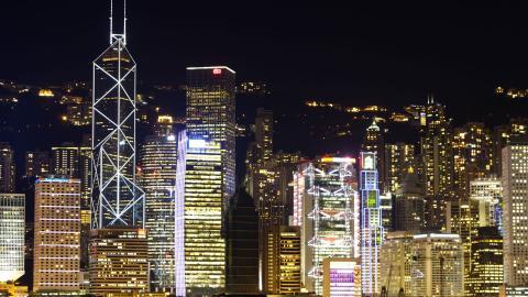 香港维多利亚港夜景图片第一辑