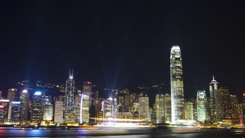 香港维多利亚港夜景图片第一辑