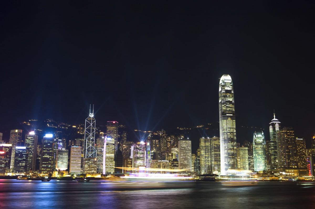 香港维多利亚港夜景图片第一辑