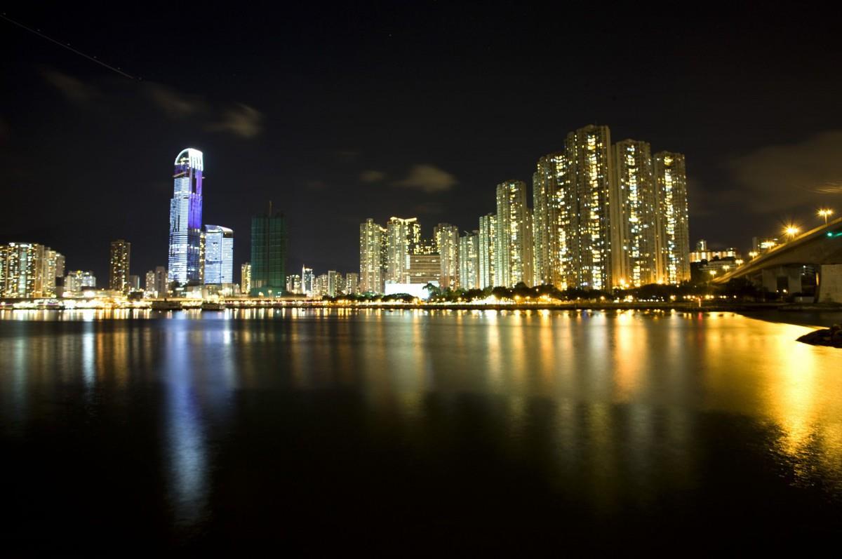 香港维多利亚港夜景图片第一辑