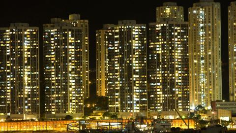 香港维多利亚港夜景图片第一辑