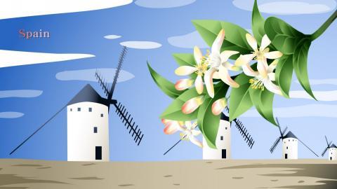 各国国花手绘图片