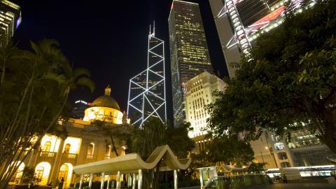 香港维多利亚港夜景图片第一辑