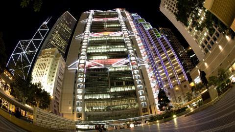 香港维多利亚港夜景图片第一辑