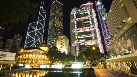 香港维多利亚港夜景图片第一辑