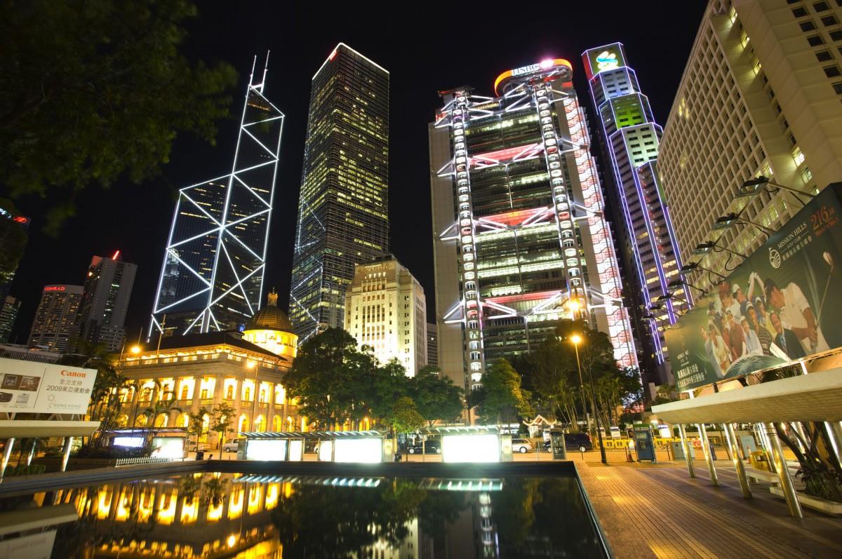 香港维多利亚港夜景图片第一辑