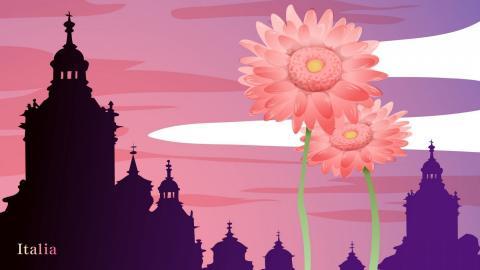 各国国花手绘图片