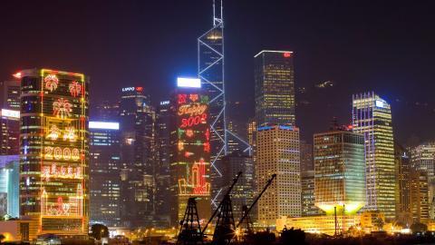 香港维多利亚港夜景图片第一辑