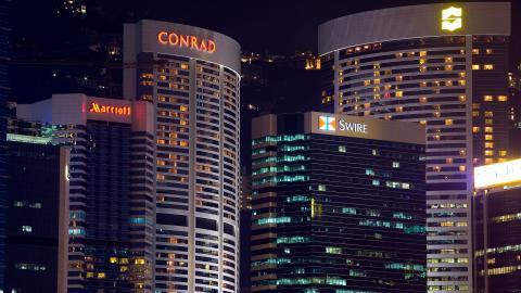 香港维多利亚港夜景图片第一辑