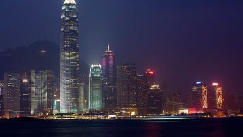 香港维多利亚港夜景图片第一辑