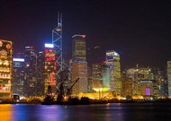 香港维多利亚港夜景图片第一辑