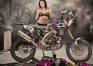 达喀尔拉力赛Dakar摩托车美女模特图片