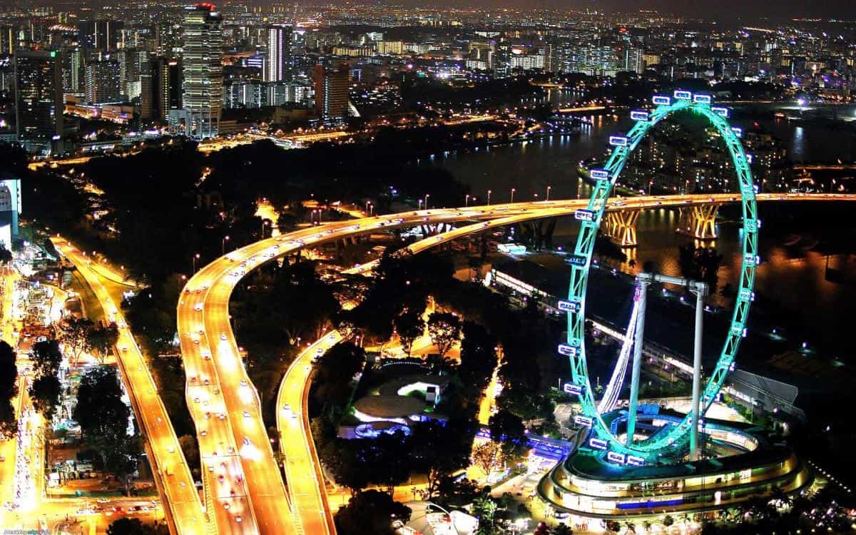 摩天轮景观图片