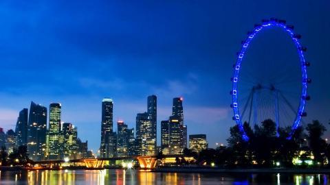 摩天轮景观图片