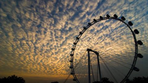 摩天轮景观图片