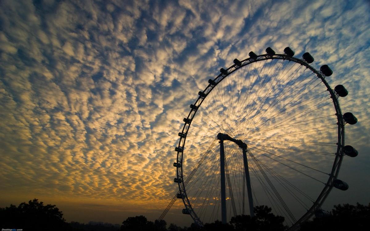 摩天轮景观图片