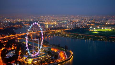 摩天轮景观图片