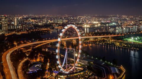 摩天轮景观图片