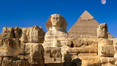 埃及法老和金字塔图片