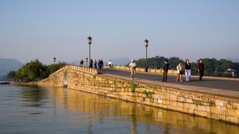 美丽的杭州西湖风光图片