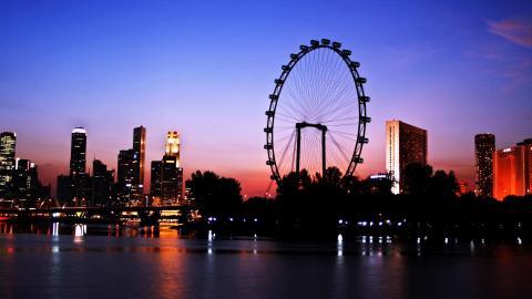 摩天轮景观图片