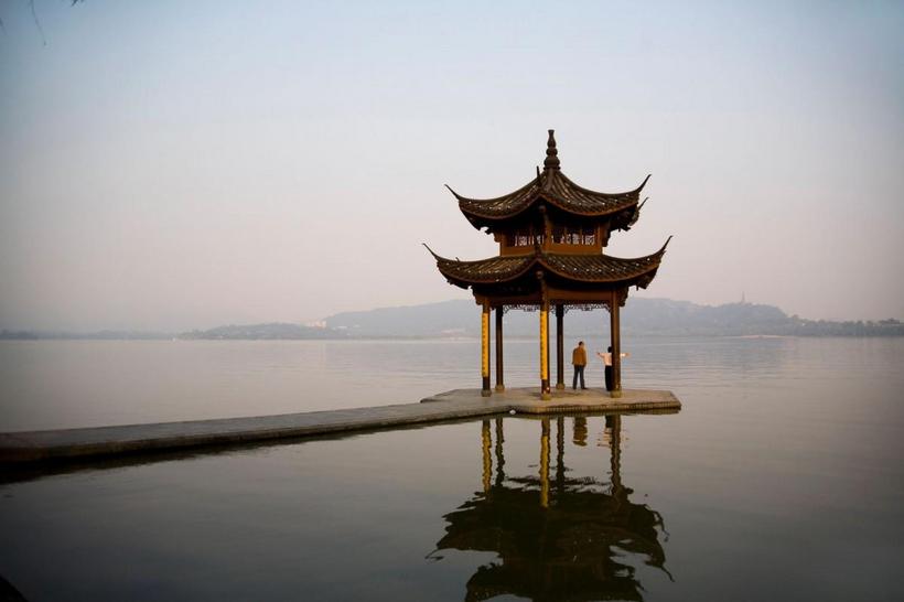 美丽的杭州西湖风光图片