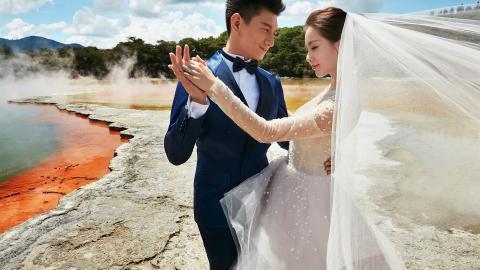 吴奇隆刘诗诗新西兰婚纱照
