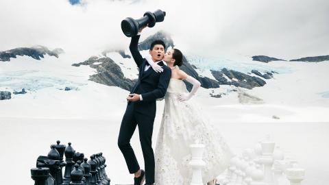 吴奇隆刘诗诗新西兰婚纱照